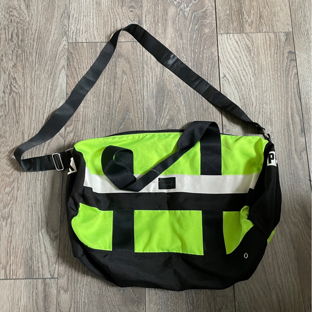 Neon Green PINK Duffle Bag